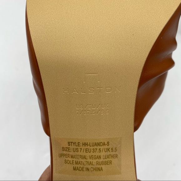 H Halston Luanda square toes heels in Tan vegan leather 
Size 7
New in box - Picture 6 of 7